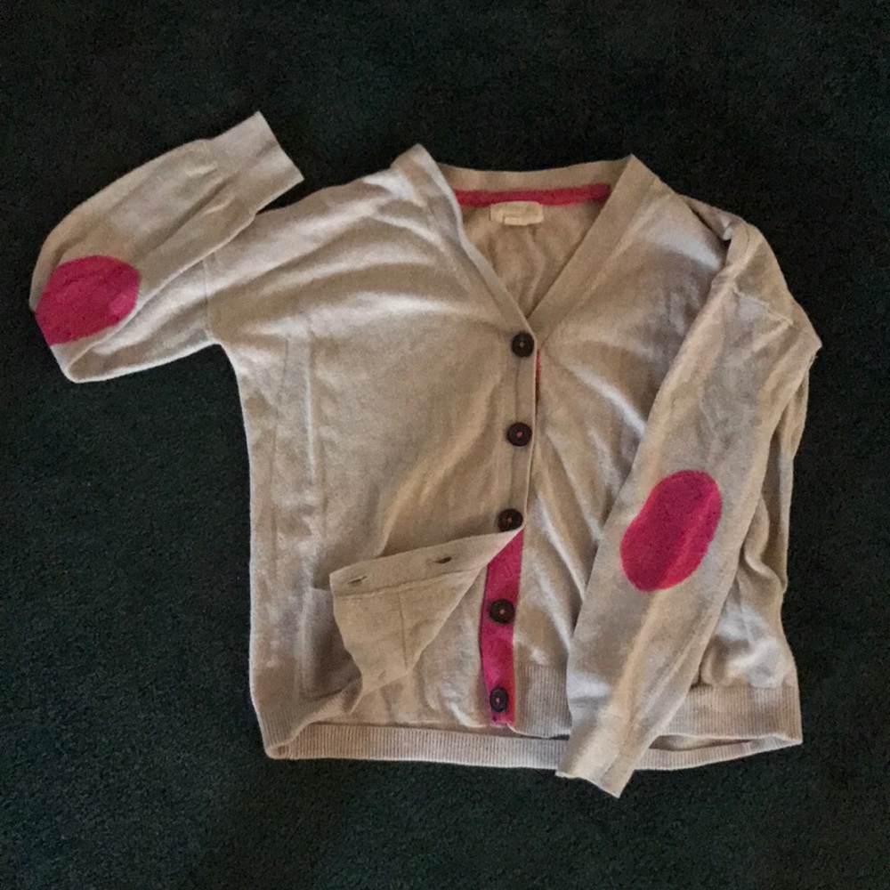 Johnnieb / Boden cardigan with cute elbow patches!